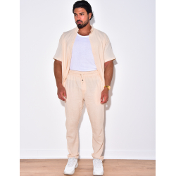 Ensemble chemise manches courtes et pantalon Ensemble chemise manches courtes et pantalon