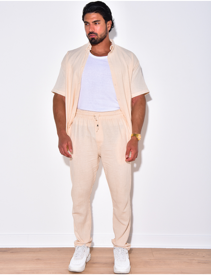 Ensemble chemise manches courtes et pantalon Ensemble chemise manches courtes et pantalon