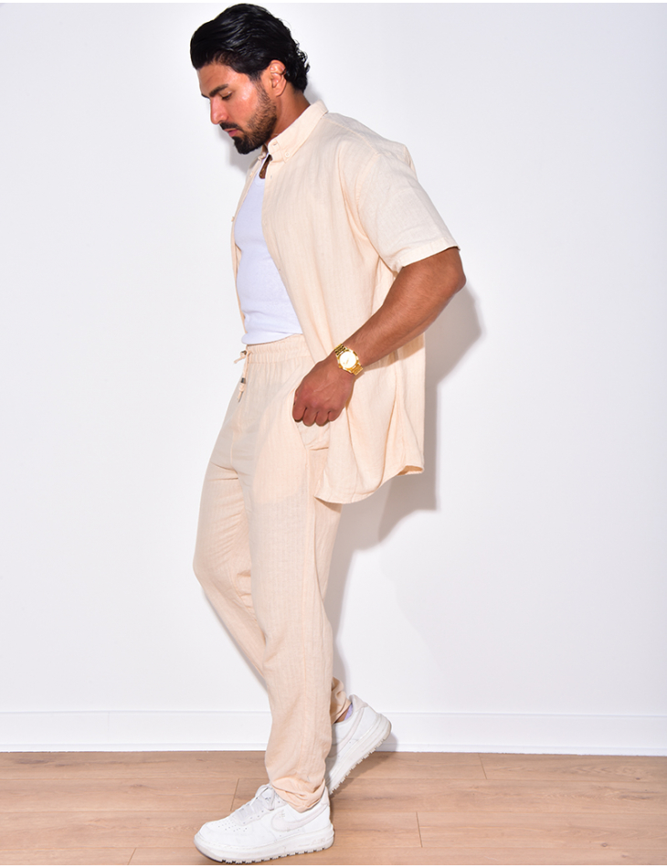 Ensemble chemise manches courtes et pantalon Ensemble chemise manches courtes et pantalon