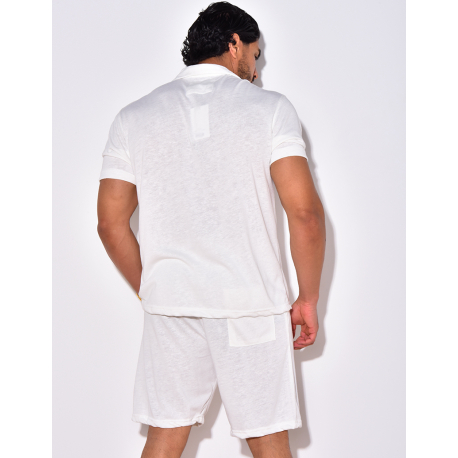 Ensemble chemise et short chiné Ensemble chemise et short chiné