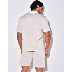 Ensemble chemise et short chiné Ensemble chemise et short chiné