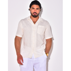 Chemise manches courtes à motifs losanges Chemise manches courtes à motifs losanges