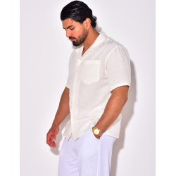 Chemise manches courtes à motifs losanges Chemise manches courtes à motifs losanges