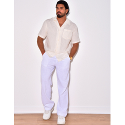 Chemise manches courtes à motifs losanges Chemise manches courtes à motifs losanges