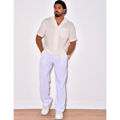 Chemise manches courtes à motifs losanges Chemise manches courtes à motifs losanges