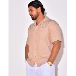 Chemise manches courtes à motifs losanges Chemise manches courtes à motifs losanges