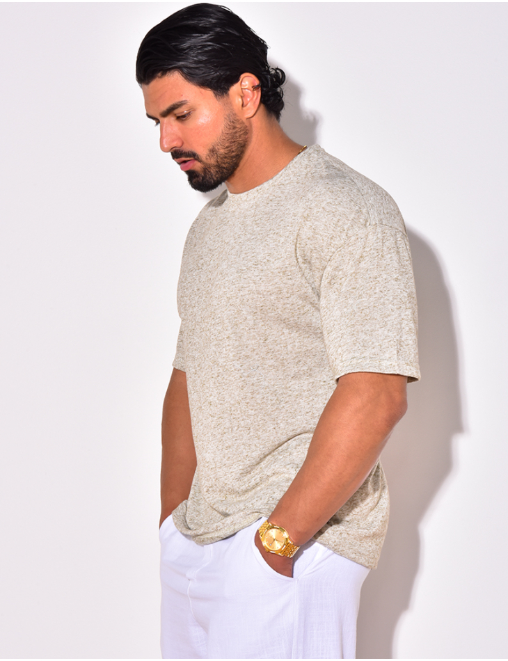 T-shirt uni chiné T-shirt uni chiné