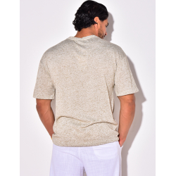 T-shirt uni chiné T-shirt uni chiné