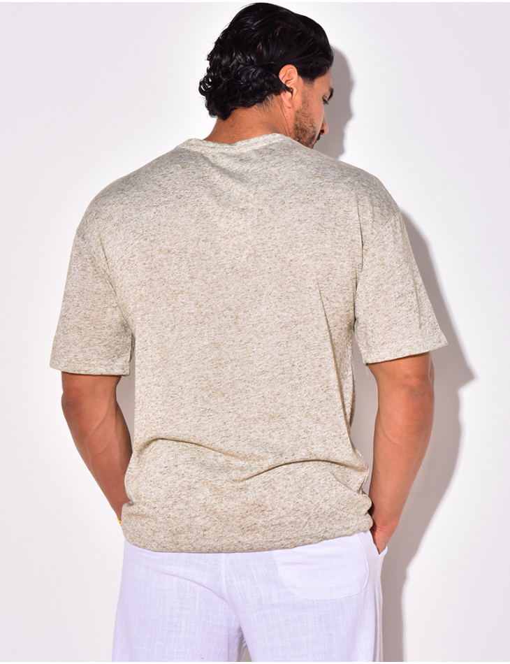 T-shirt uni chiné T-shirt uni chiné