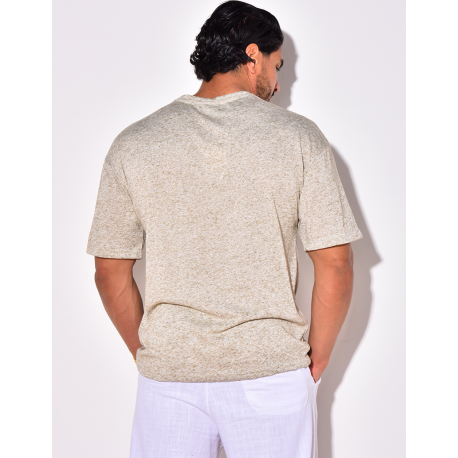 T-shirt uni chiné T-shirt uni chiné