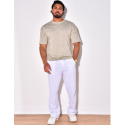 T-shirt uni chiné T-shirt uni chiné