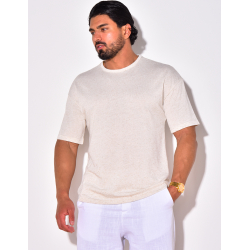 T-shirt uni chiné T-shirt uni chiné