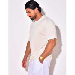 T-shirt uni chiné T-shirt uni chiné