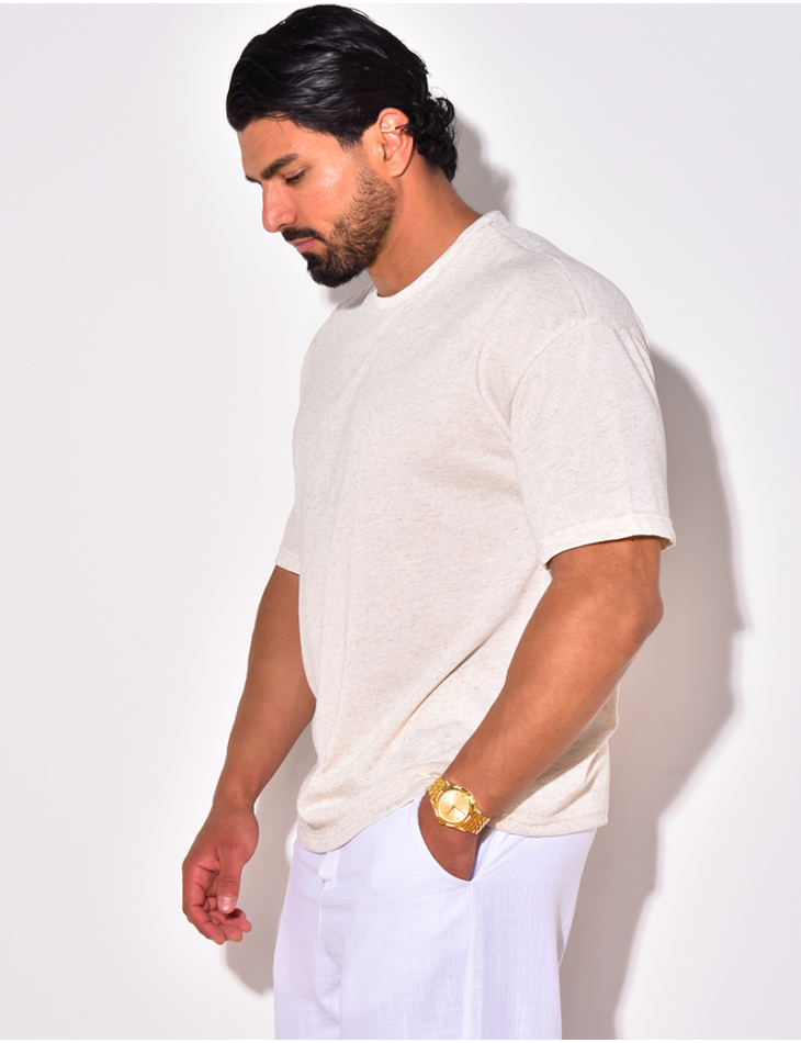 T-shirt uni chiné T-shirt uni chiné