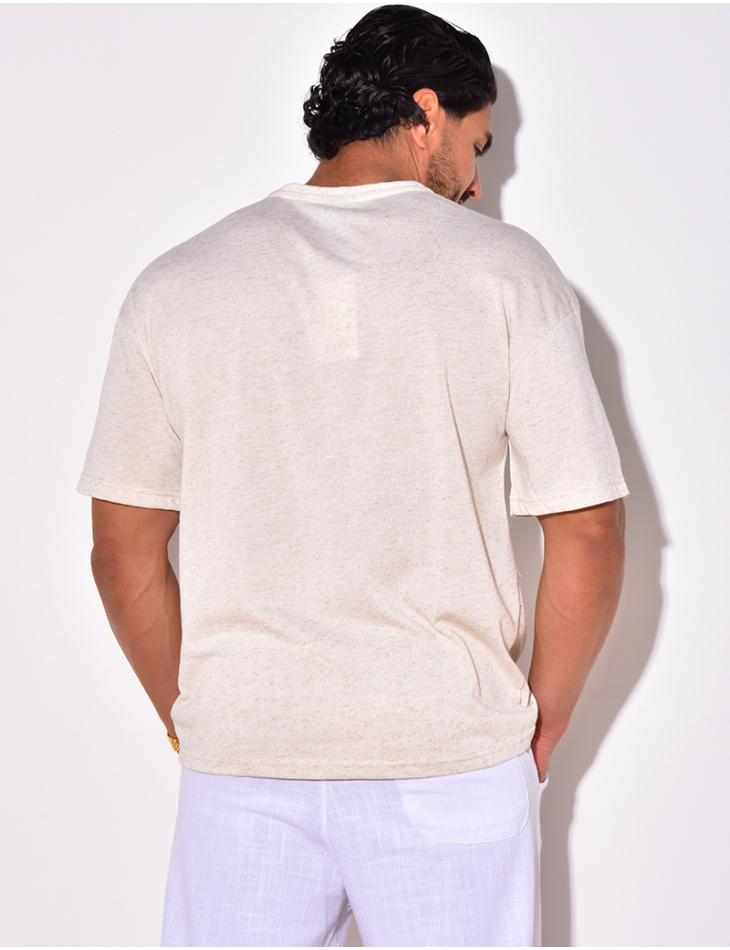 T-shirt uni chiné T-shirt uni chiné