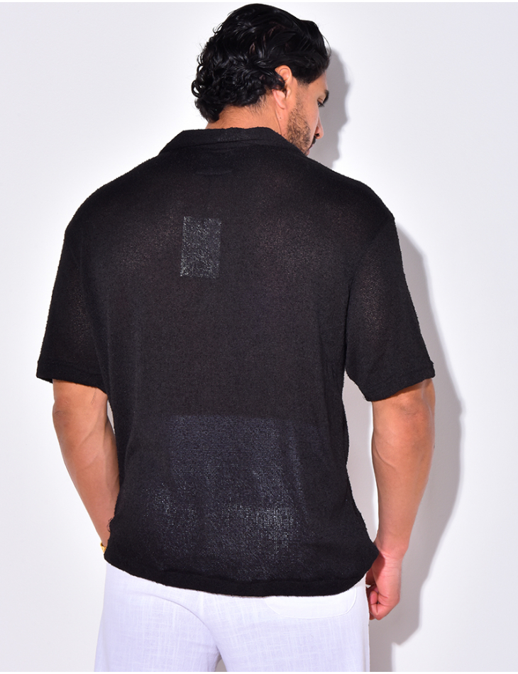 Chemise en maille ajourée Chemise en maille ajourée
