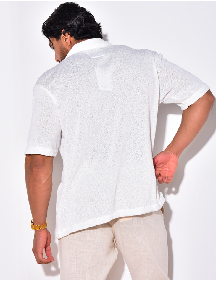 Chemise en maille ajourée Chemise en maille ajourée