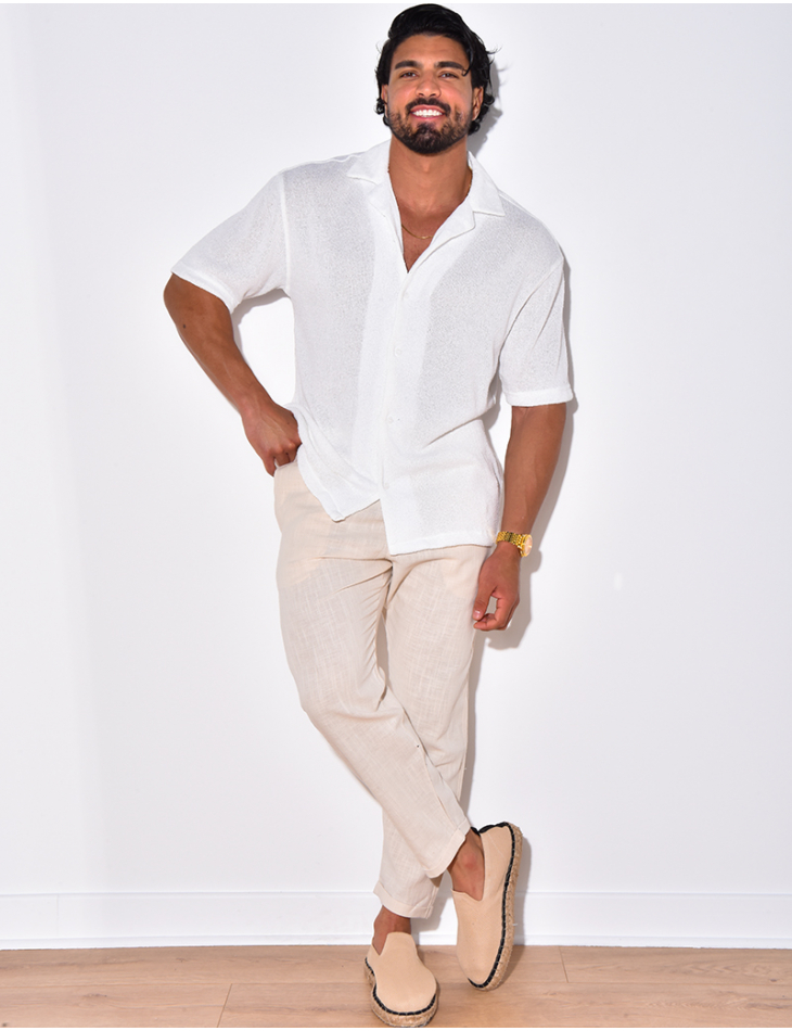 Chemise en maille ajourée Chemise en maille ajourée