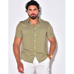 Chemise manches courtes à motifs Chemise manches courtes à motifs