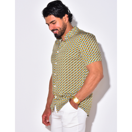 Chemise manches courtes à motifs Chemise manches courtes à motifs