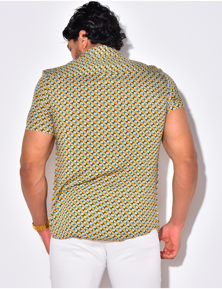 Chemise manches courtes à motifs Chemise manches courtes à motifs