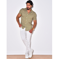 Chemise manches courtes à motifs Chemise manches courtes à motifs