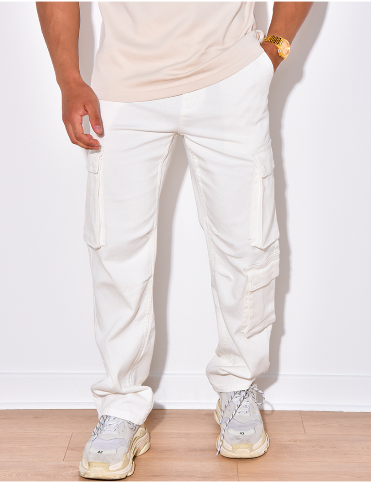 Jeans large à poches Jeans large à poches