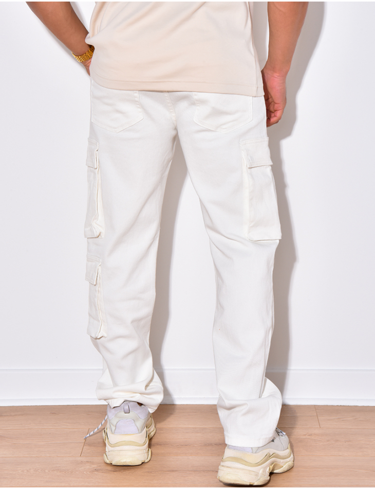 Jeans large à poches Jeans large à poches