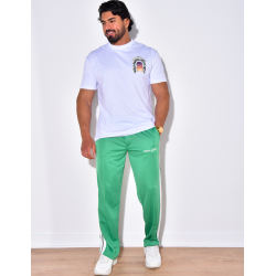 Pantalon de jogging à bandes "essence of life" Pantalon de jogging à bandes "essence of life"