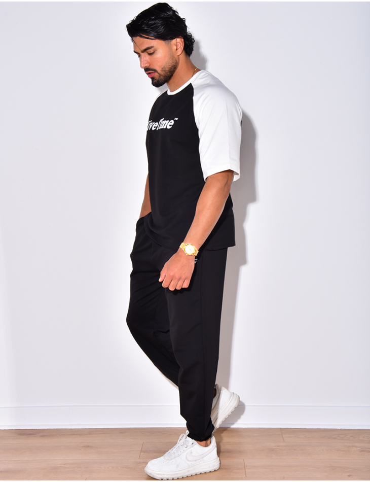 Ensemble t-shirt et pantalon " Life time"