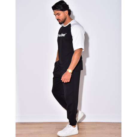 Ensemble t-shirt et pantalon " Life time"