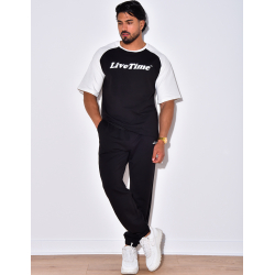 Ensemble t-shirt et pantalon " Life time"