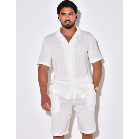 Ensemble short et chemise en coton Ensemble short et chemise en coton