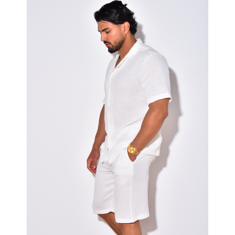 Ensemble short et chemise en coton Ensemble short et chemise en coton