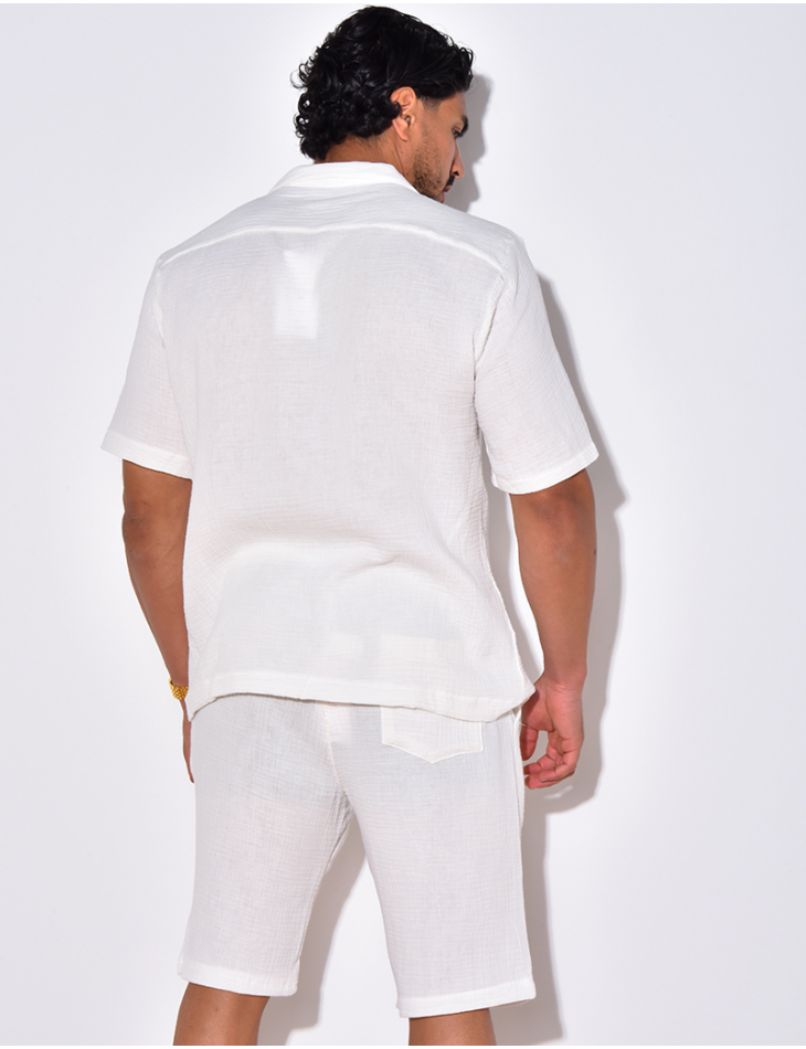Ensemble short et chemise en coton Ensemble short et chemise en coton