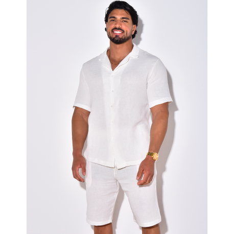 Ensemble short et chemise en coton Ensemble short et chemise en coton