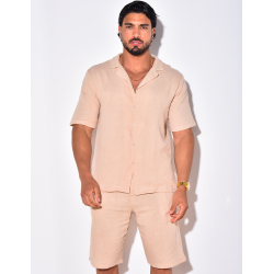 Ensemble short et chemise en coton Ensemble short et chemise en coton