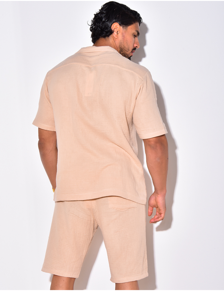 Ensemble short et chemise en coton Ensemble short et chemise en coton