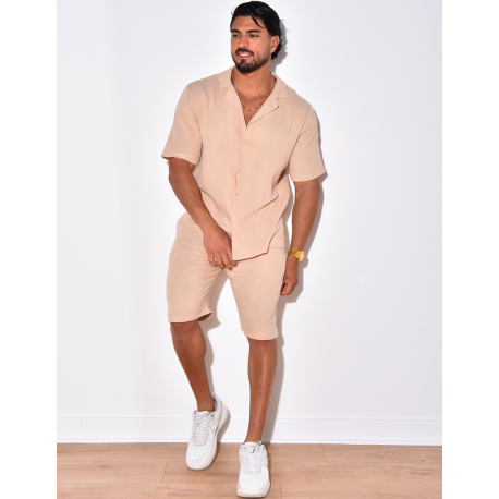 Ensemble short et chemise en coton Ensemble short et chemise en coton
