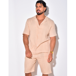 Ensemble short et chemise en coton Ensemble short et chemise en coton