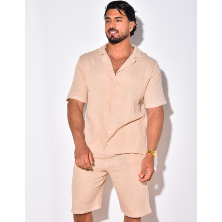Ensemble short et chemise en coton Ensemble short et chemise en coton