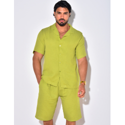 Ensemble short et chemise en coton Ensemble short et chemise en coton