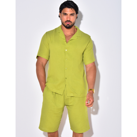 Ensemble short et chemise en coton Ensemble short et chemise en coton
