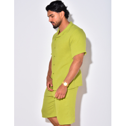 Ensemble short et chemise en coton Ensemble short et chemise en coton