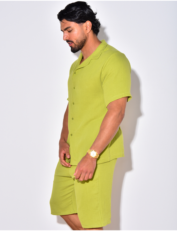 Ensemble short et chemise en coton Ensemble short et chemise en coton