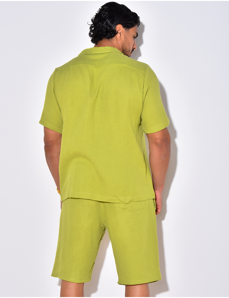 Ensemble short et chemise en coton Ensemble short et chemise en coton