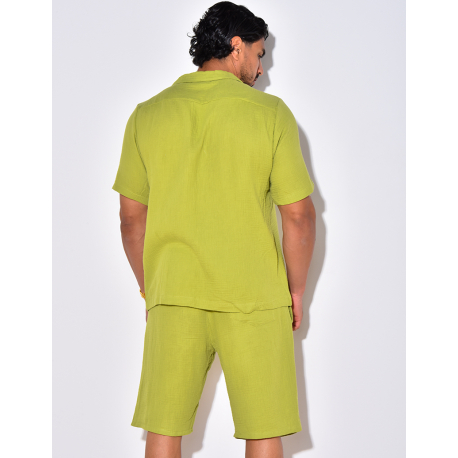 Ensemble short et chemise en coton Ensemble short et chemise en coton