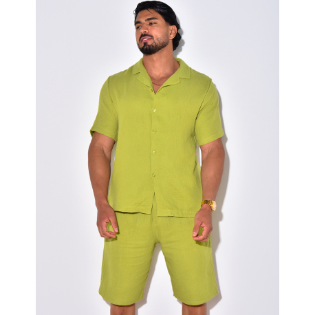Ensemble short et chemise en coton Ensemble short et chemise en coton
