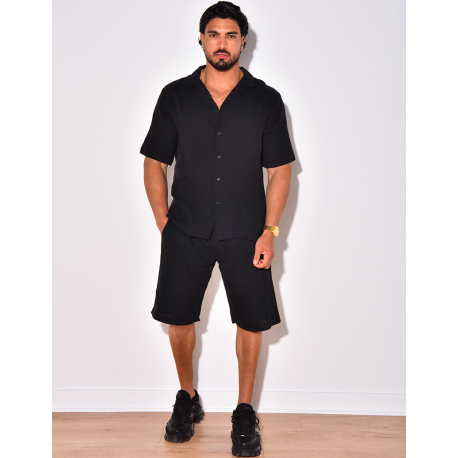 Ensemble short et chemise en coton Ensemble short et chemise en coton