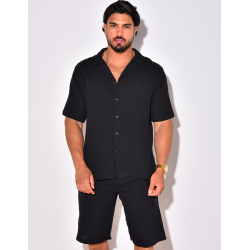 Ensemble short et chemise en coton Ensemble short et chemise en coton